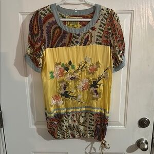 Johnny Was Graphic Blouse